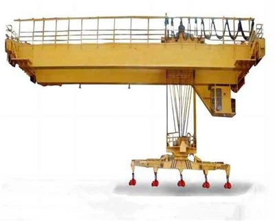 Elektromagnetische bovenloopkraan met roterende draagbalk