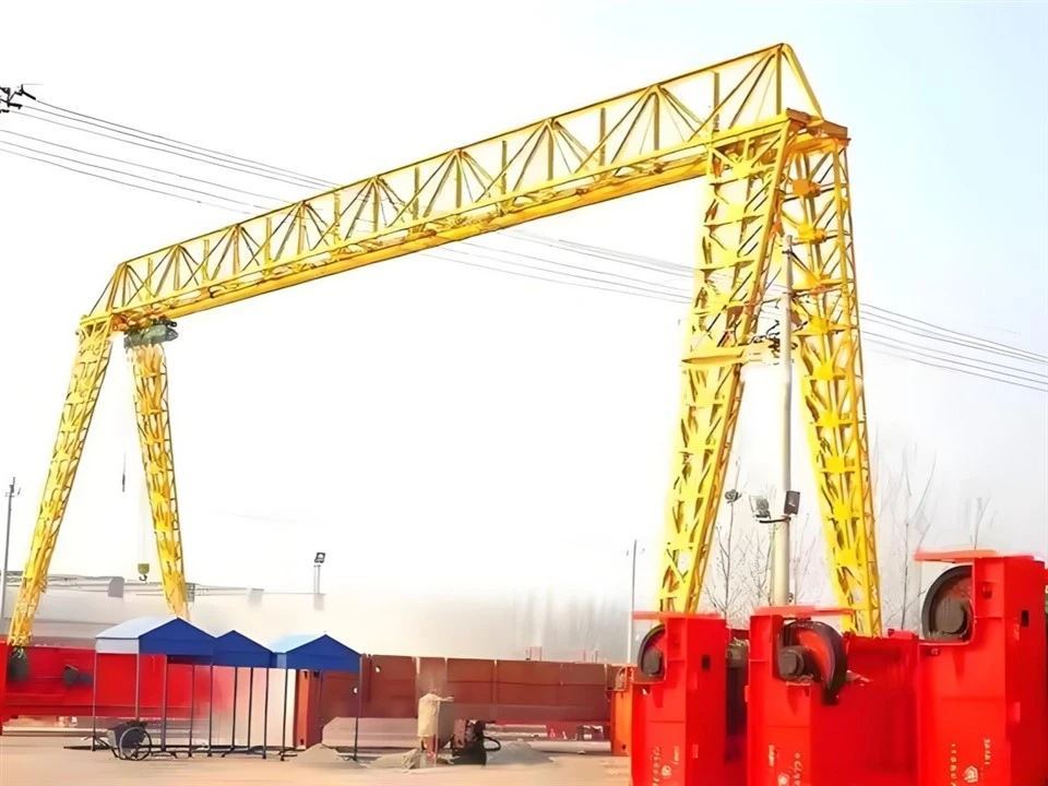 trussed type electric hoist gantry crane-5